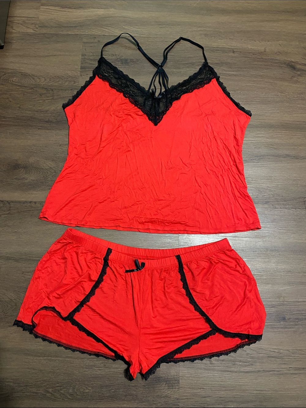 Unbranded Red Camisole and Shorts Pajama Set size 3X